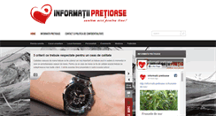 Desktop Screenshot of informatii-pretioase.ro